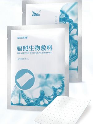 गामा-रे स्टेरलाइज्ड इर्रेडिएटेड बायोलॉजिकल ड्रेसिंग 3 साल के शेल्फ जीवन के साथ नम घाव उपचार के लिए