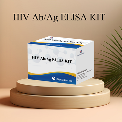 उच्च संवेदनशीलता और 96 परीक्षणों के साथ Biovantion 4th Generation HIV Ab Ag ELISA Kit