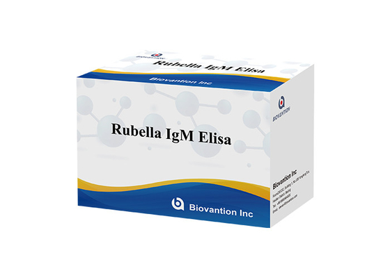 प्रयोगशाला या अस्पताल उच्च सटीकता रूबेला IgM ELISA परीक्षण किट