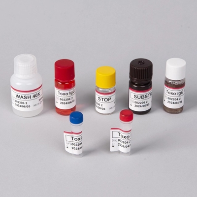 अस्पतालों प्रयोगशालाओं क्लीनिकों उच्च सटीकता Toxo IgM ELISA परीक्षण किट का उपयोग