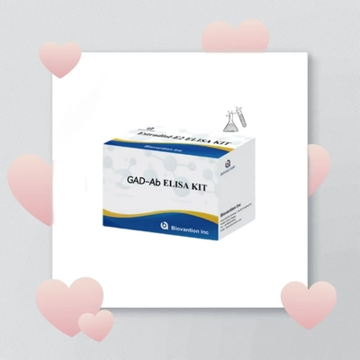 GAD-Ab ELISA टेस्ट किट ग्लूटामिक एसिड डेकार्बॉक्सीलेज़ एंटीबॉडी इम्यूनोसॉर्बेंट