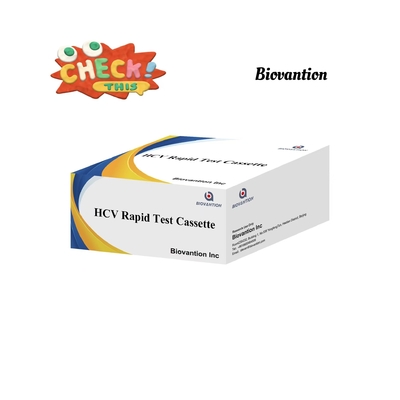 एचसीवी रैपिड टेस्ट कैसेट उच्च संवेदनशीलता गर्म बिक्री Biovantion