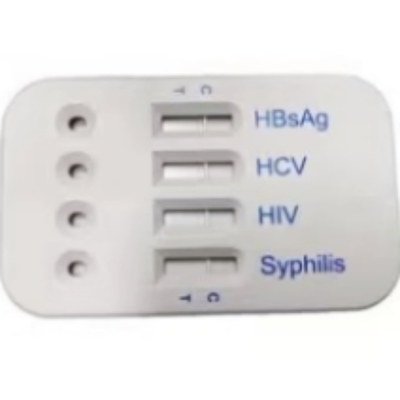Biovantion HBsAg एचसीवी एचआईवी सिफलिस 4 इन 1 रैपिड टेस्ट कार्ड मानव परीक्षण के लिए 96 परीक्षण आसान ऑपरेशन