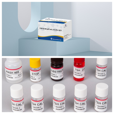 विशिष्टता ELISA टेस्ट किट TSH व्यावसायिक प्रयोजनों के लिए शीत भंडारण आवश्यक है