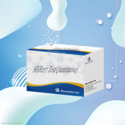 IVD अभिकर्मक SF Ferr ELISA टेस्ट किट सीरम फेरीटिन के मात्रात्मक पता लगाने के लिए पशु चिकित्सा उपकरण