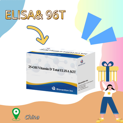 मानव सीरम में विटामिन डी के स्तर का सटीक पता लगाने के लिए 25-OH विटामिन डी ELISA टेस्ट किट उच्च संवेदनशीलता और विशिष्टता